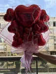 זר בלוני לבבות ענקיייייי